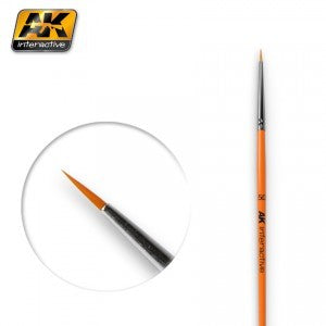 AK Interactive 600 5/0 Size Synthetic Round Brush