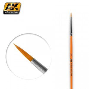 AK Interactive 604 2 Size Synthetic Round Brush