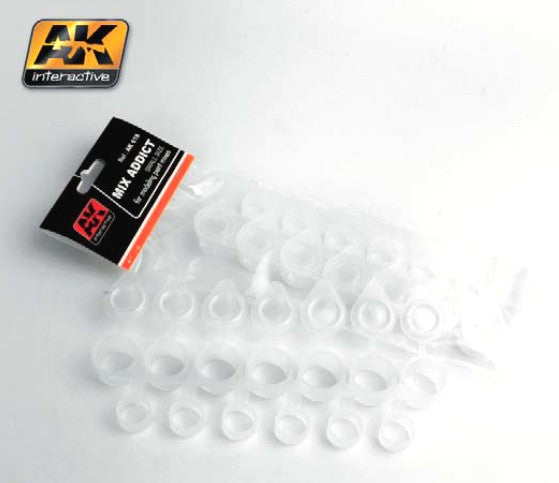 AK Interactive 618 Small Mix Addict (7 w/lids, 6 w/o)