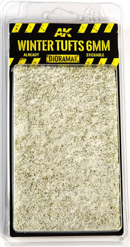 AK Interactive 8121 Diorama Series: Winter Tufts 6mm (Self Adhesive)