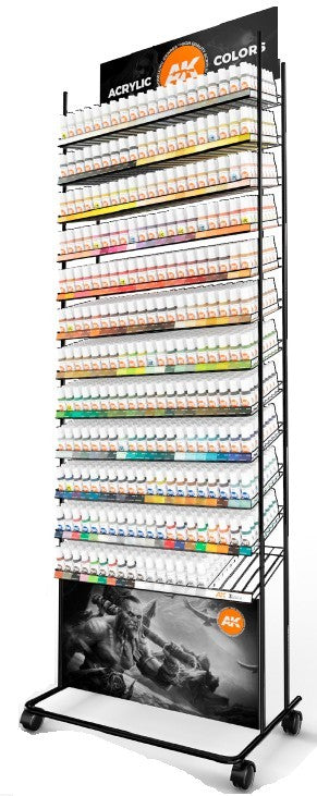 AK Interactive 91000F 3G Acrylic Large Range Paint Deal w/FREE Rack (6 each 236 colors: 11001 thru 11236)