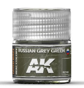 AK Interactive RC100 Real Colors: Russian Grey Green Acrylic Lacquer Paint 10ml Bottle