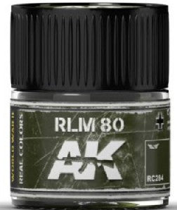AK Interactive RC284 Real Colors: RLM80 Green Acrylic Lacquer Paint 10ml Bottle