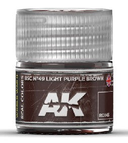 AK Interactive RC45 Real Colors: BSC Nº49 Light Purple Acrylic Lacquer Paint 10ml Bottle