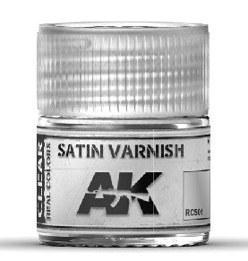 AK Interactive RC501 Real Colors: Satin Acrylic Lacquer Varnish 10ml Bottle