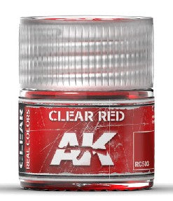 AK Interactive RC503 Real Colors: Clear Red Acrylic Lacquer Paint 10ml Bottle