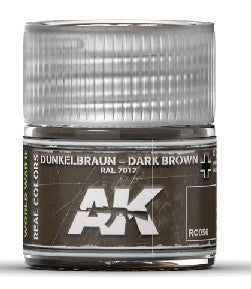 AK Interactive RC56 Real Colors: Dark Brown RAL7017 Acrylic Lacquer Paint 10ml Bottle