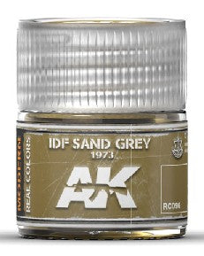 AK Interactive RC96 Real Colors: IDF Sinai Grey 1973 Acrylic Lacquer Paint 10ml Bottle