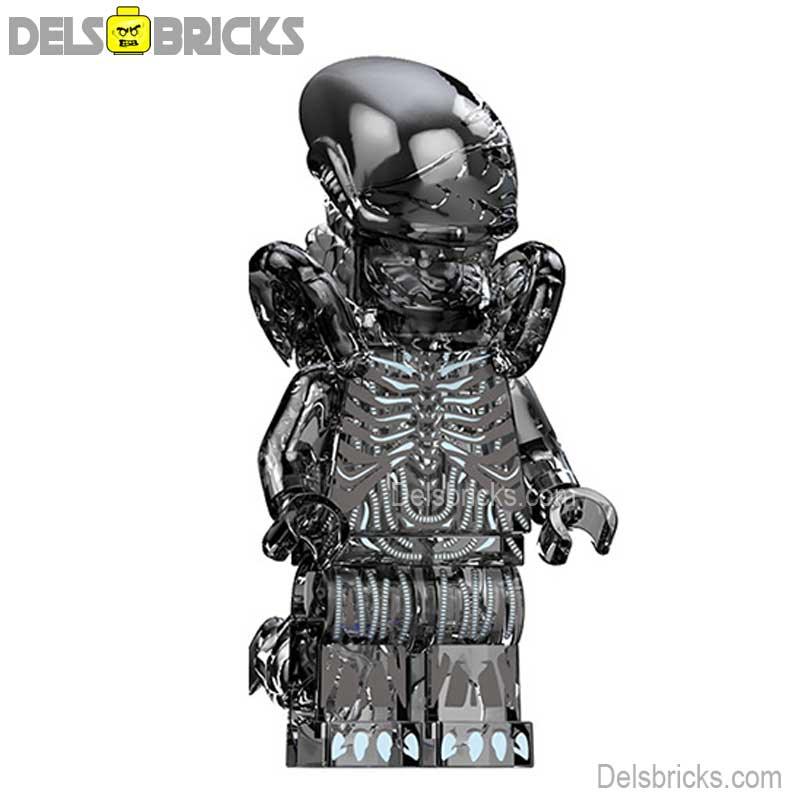 Aliens Xenomorph transparent black Lego Minifigures custom toys