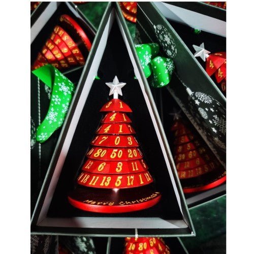 Aluminum Christmas Tree 7 Dice Set - Choose a color