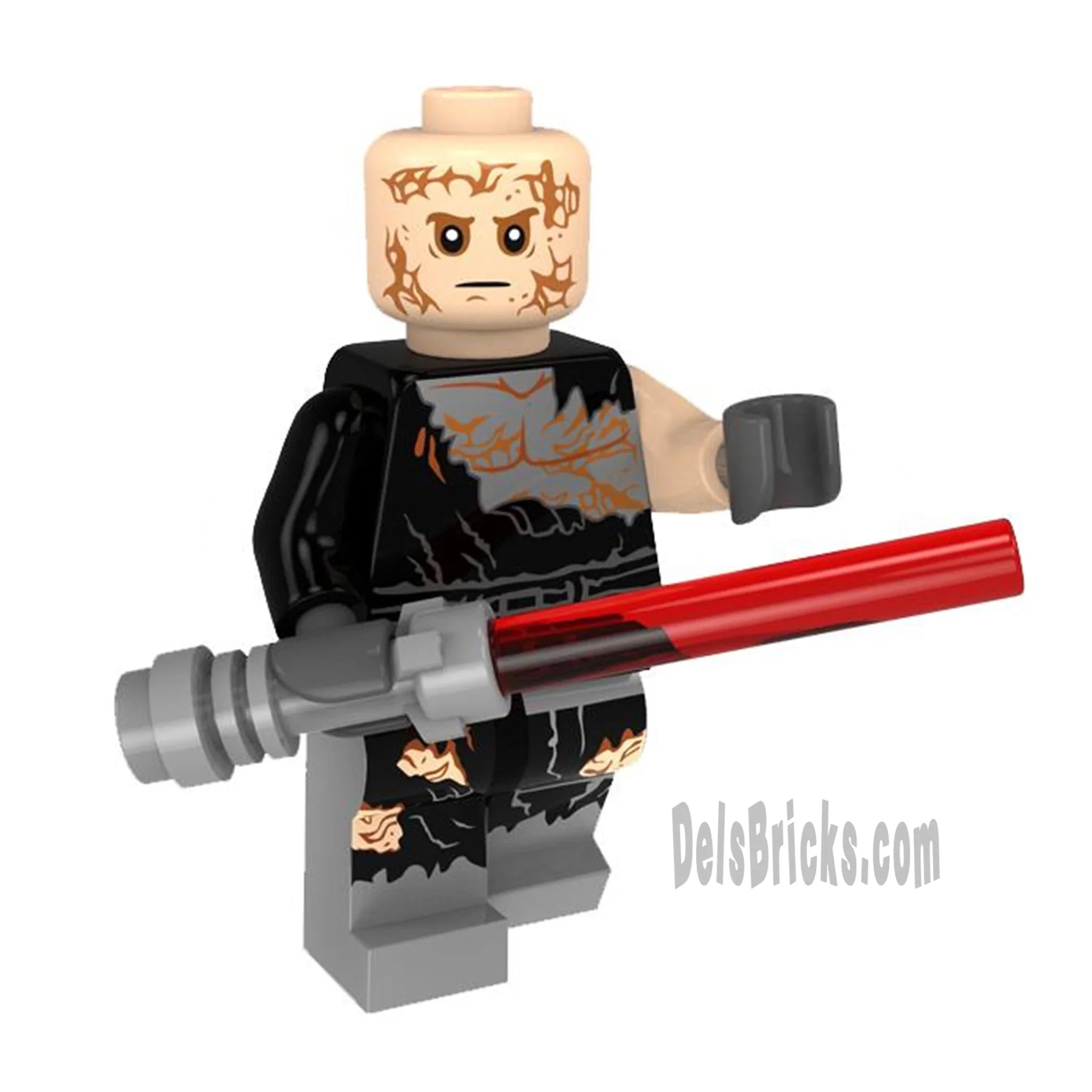 Anakin Skywalker Burned Vader Lego Minifigures Custom Toys