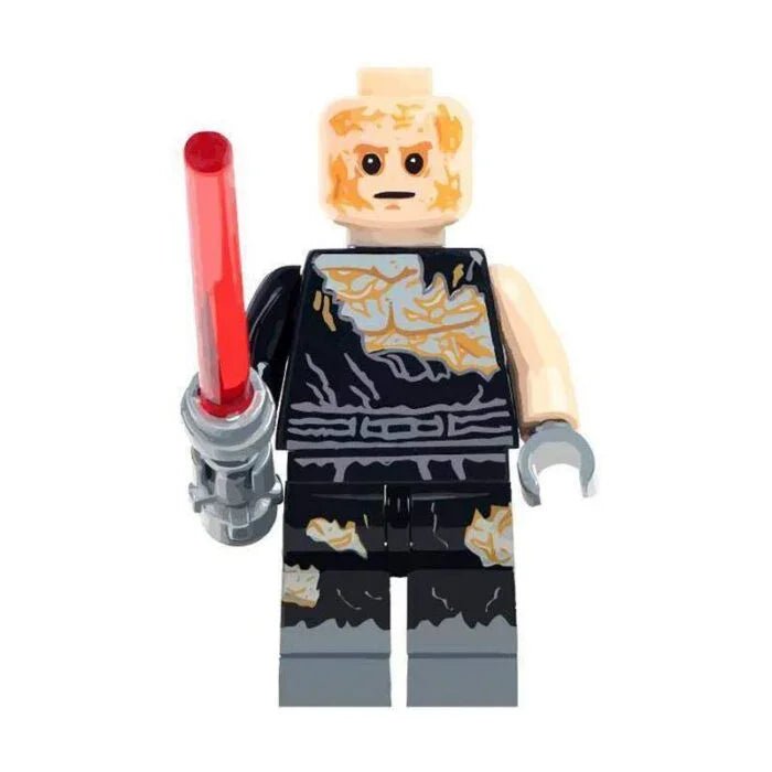 Anakin Skywalker Burned Vader Lego Minifigures Custom Toys