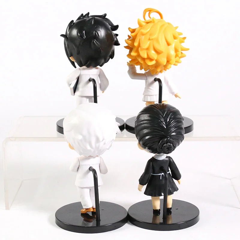 Anime The Promised Neverland PVC Toys 4 Piece Set