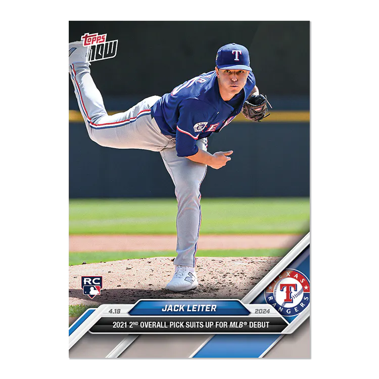 2024 Topps Now Jack Leiter #94 Rookie RC Baseball Card