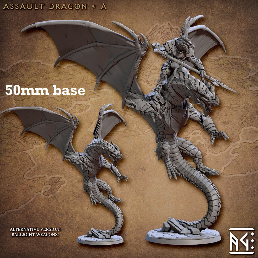 Assault Dragon: Sculpt A (Wild or Mounted Dragonrider Cavalry Unit)