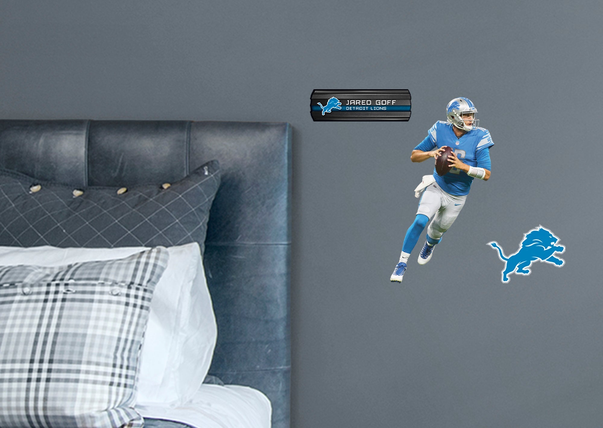 Jared Goff - RealBig Collection - Official NFL - Detroit Lions - Reusable Vinyl Wall Decals #1