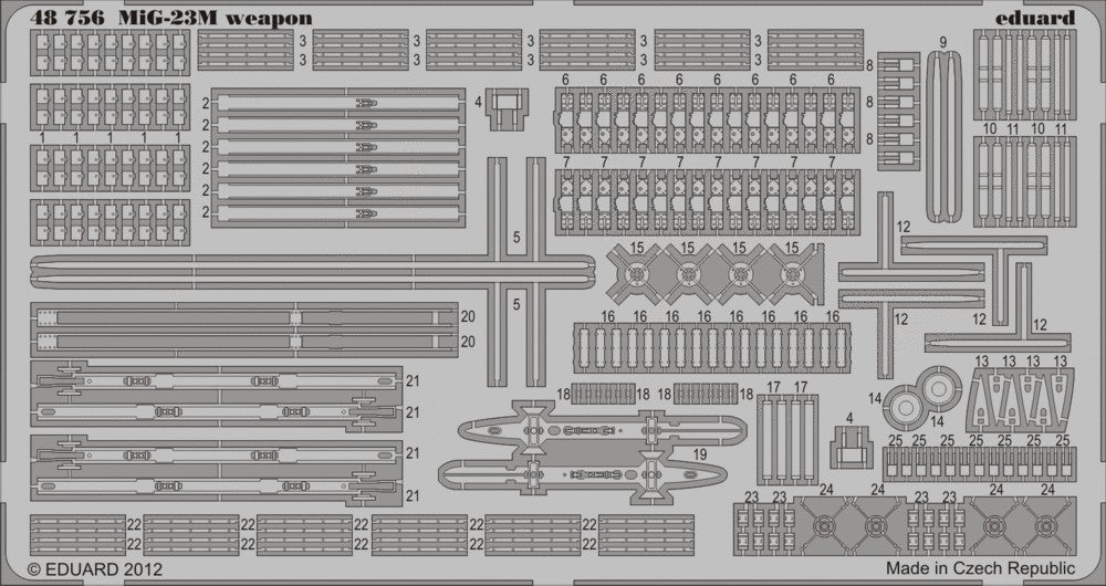 Eduard 48756 1/48 Aircraft- MiG23M/ML/MF Weapon for TSM