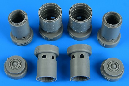 Aires 2250 1/32 F5E/F Tiger II Exhaust Nozzles For KTY (Resin)