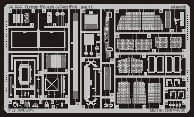 Eduard 35585 1/35 Armor- Krupp Protze 3,7cm Pak for TAM