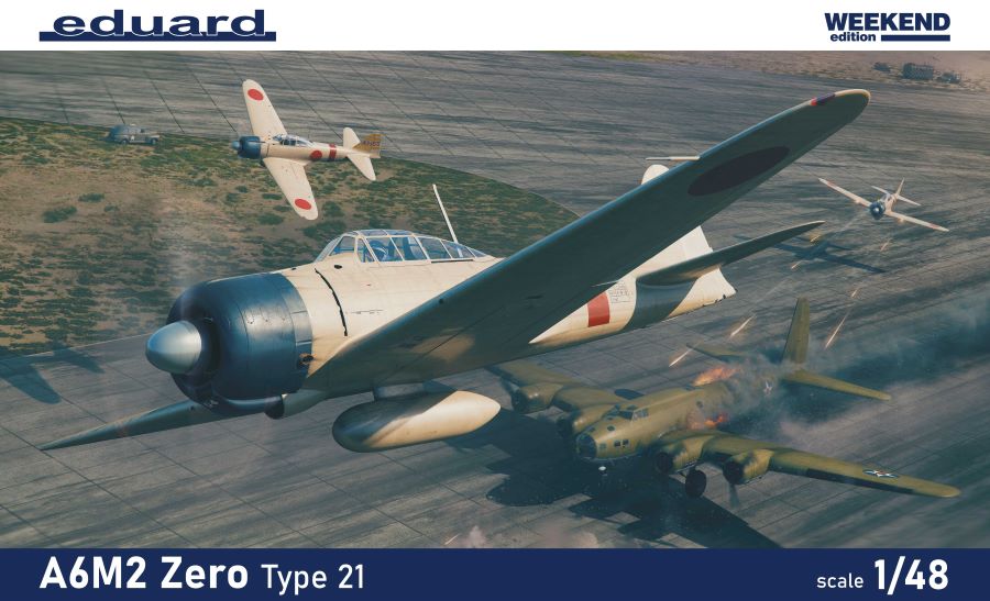 Eduard 84189 1/48 WWII A6M2 Zero Type 21 Japanese Fighter (Wkd Edition Plastic K