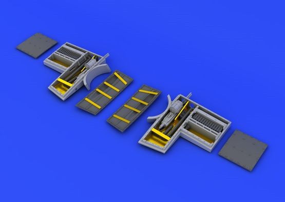 Eduard 648201 1/48 Aircraft- Spitfire VIII Gun Bays for EDU (Photo-Etch & Resin)