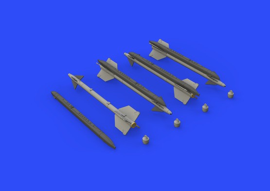 Eduard 648303 1/48 Aircraft- AIM9G/H Sidewinder (Photo-Etch & Resin)