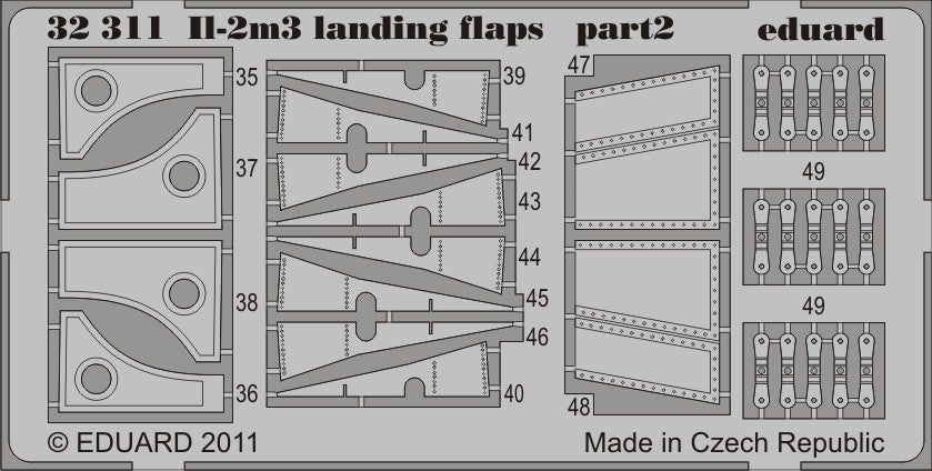 Eduard 32311 1/32 Aircraft- IL2m3 Landing Flaps for HBO