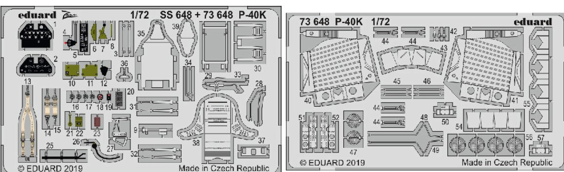 Eduard 73648 1/72 Aircraft- P40K for SHY (Painted) (D)