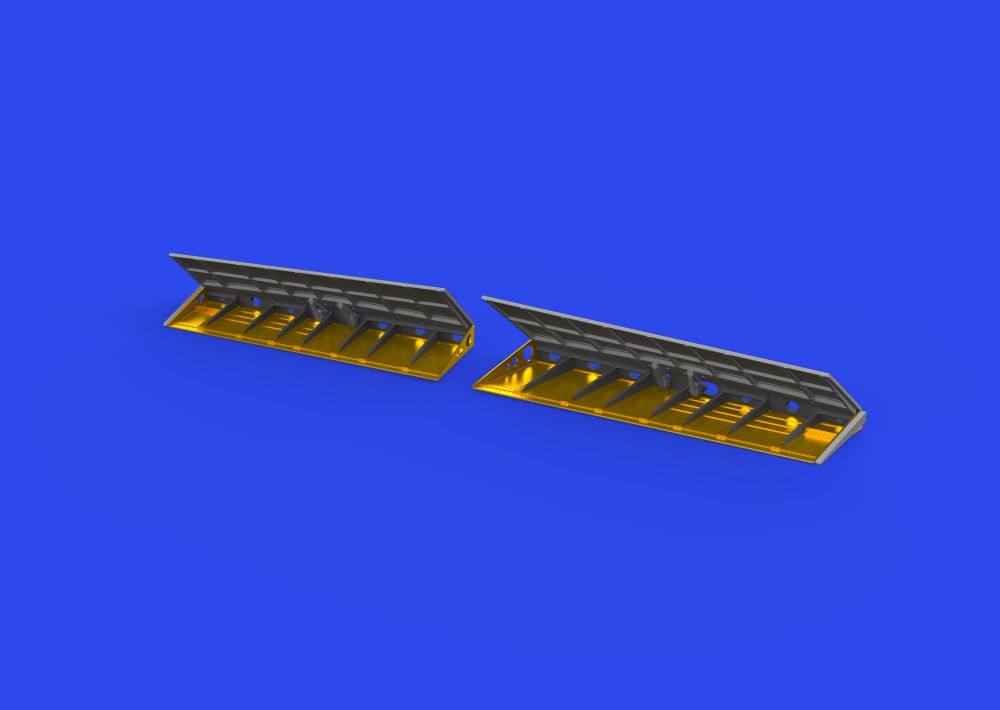 Eduard 648851 1/48 Aircraft- A6M2N Rufe Landing Flaps for EDU (Photo-Etch & Resi