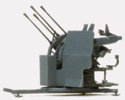 Preiser 16582 HO Scale Former German Army WWII - Anti-Aircraft Gun Unpainted