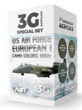 AK Interactive 11749 Air Series: US Air Force European I Camo 1980s Aircraft 3G