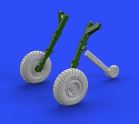 Eduard 672109 1/72 Aircraft- Spitfire Mk IX Wheels 4-Spoke w/Pattern Tire for ED