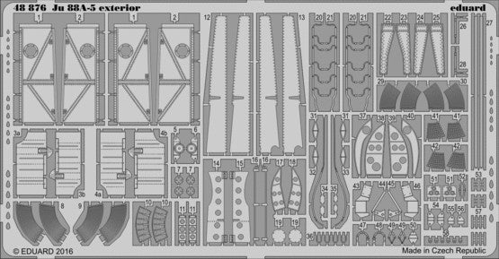 Eduard 48876 1/48 Aircraft- Ju88A5 Exterior for ICM