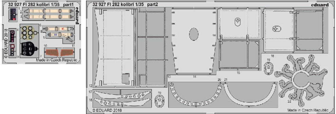 Eduard 32927 1/32 Aircraft- FI282 Kolibri for MNA (Painted)