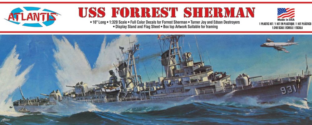 Atlantis Models 352 1/320 USS Forrest Sherman Guided Missile Destroyer (formerly