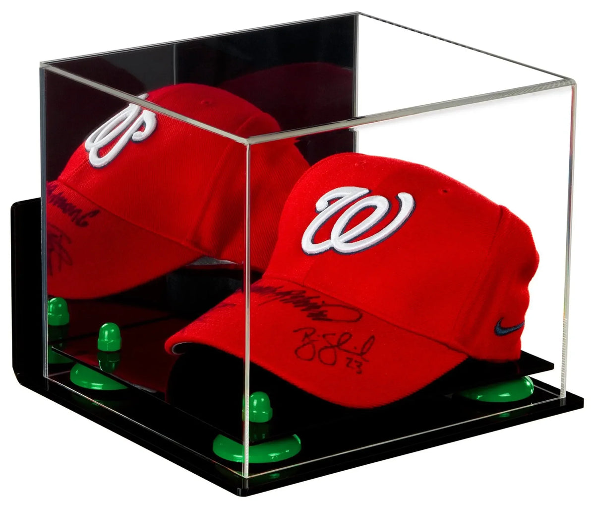 Acrylic Baseball Cap Display Case - Mirror Wall Mounts (A006/V21)
