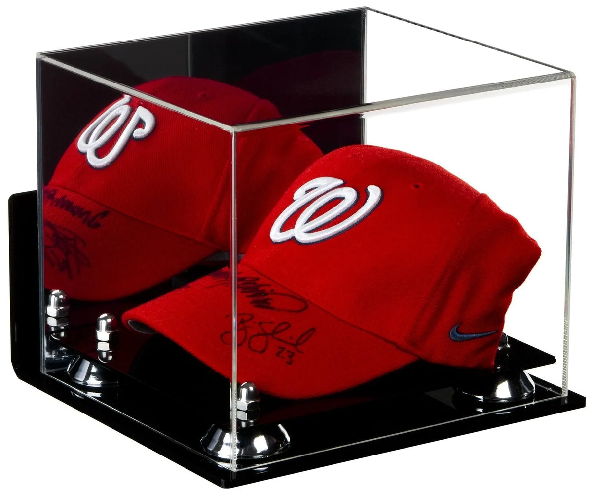 Acrylic Baseball Cap Display Case - Mirror Wall Mounts (A006/V21)