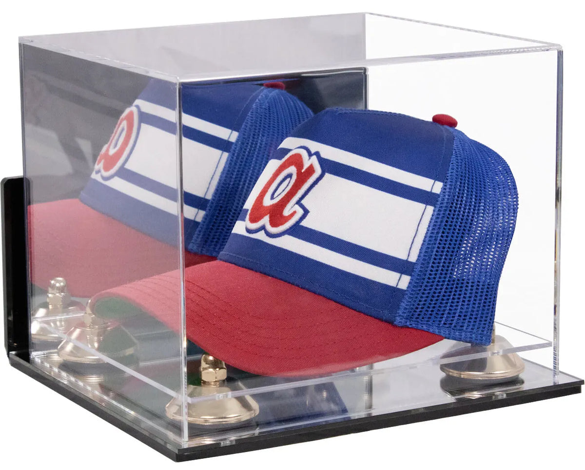 Acrylic Baseball Cap Display Case - Mirror Wall Mounts (A006/V21)