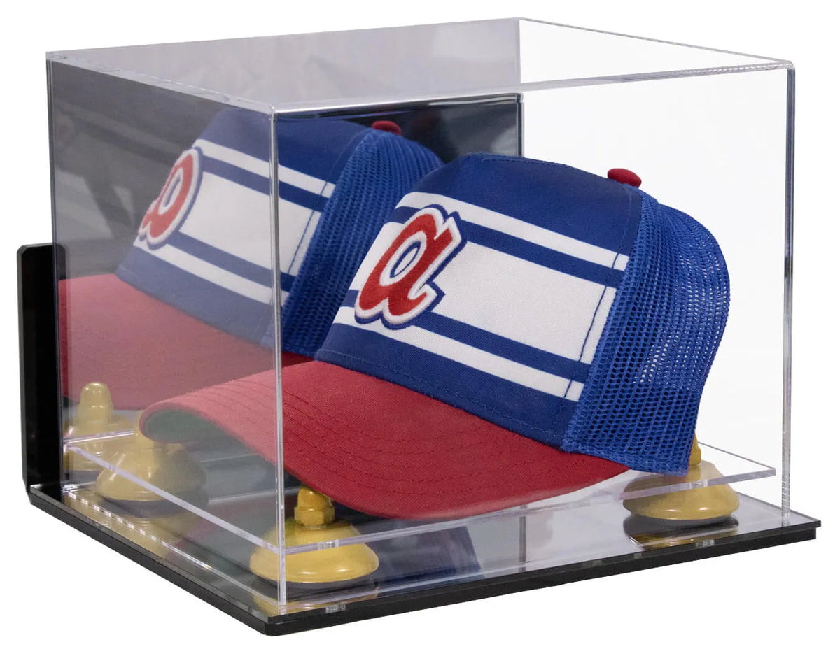 Acrylic Baseball Cap Display Case - Mirror Wall Mounts (A006/V21)