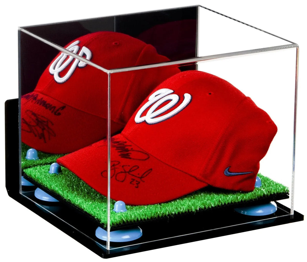 Acrylic Baseball Cap Display Case - Mirror Wall Mounts (A006/V21)