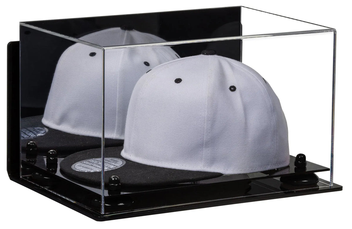 Snapback Hat or Baseball Cap Display Case - Mirror Wall Mount (A018/V40)