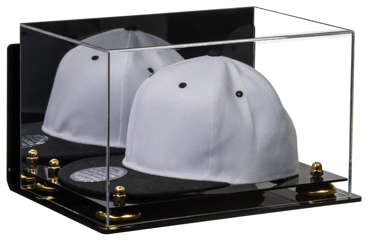 Snapback Hat or Baseball Cap Display Case - Mirror Wall Mount (A018/V40)