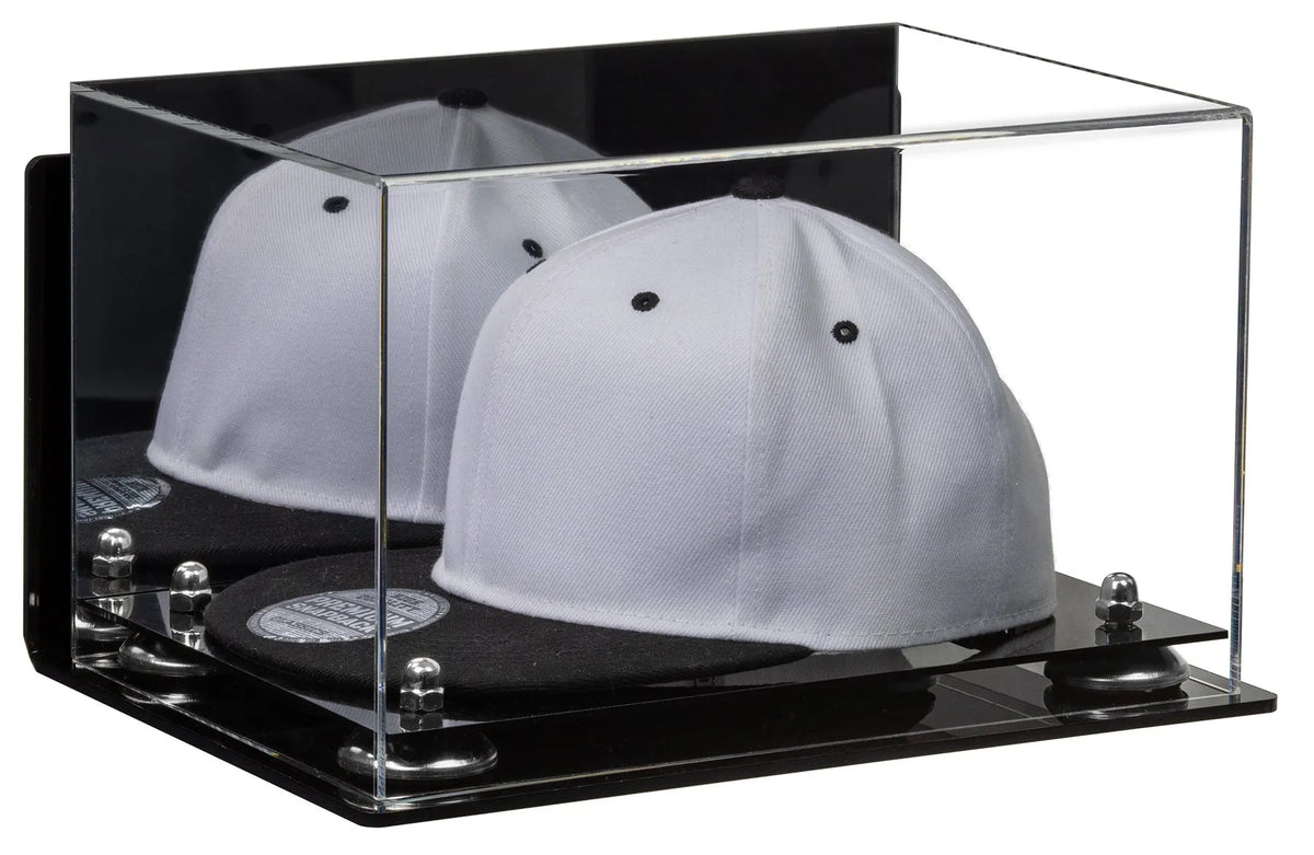 Snapback Hat or Baseball Cap Display Case - Mirror Wall Mount (A018/V40)