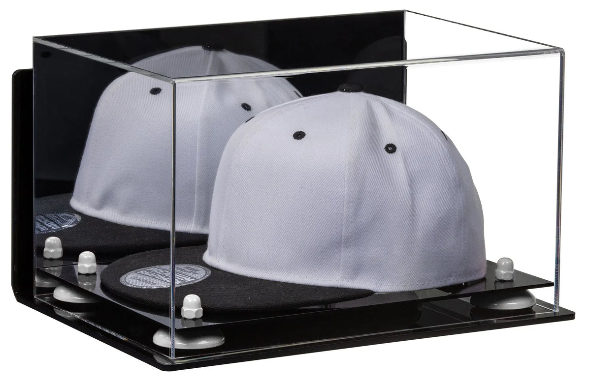 Snapback Hat or Baseball Cap Display Case - Mirror Wall Mount (A018/V40)