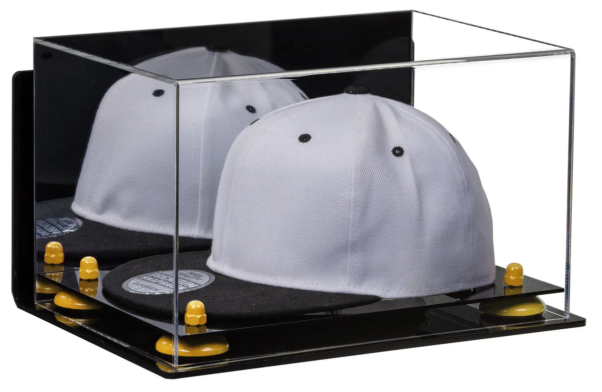 Snapback Hat or Baseball Cap Display Case - Mirror Wall Mount (A018/V40)