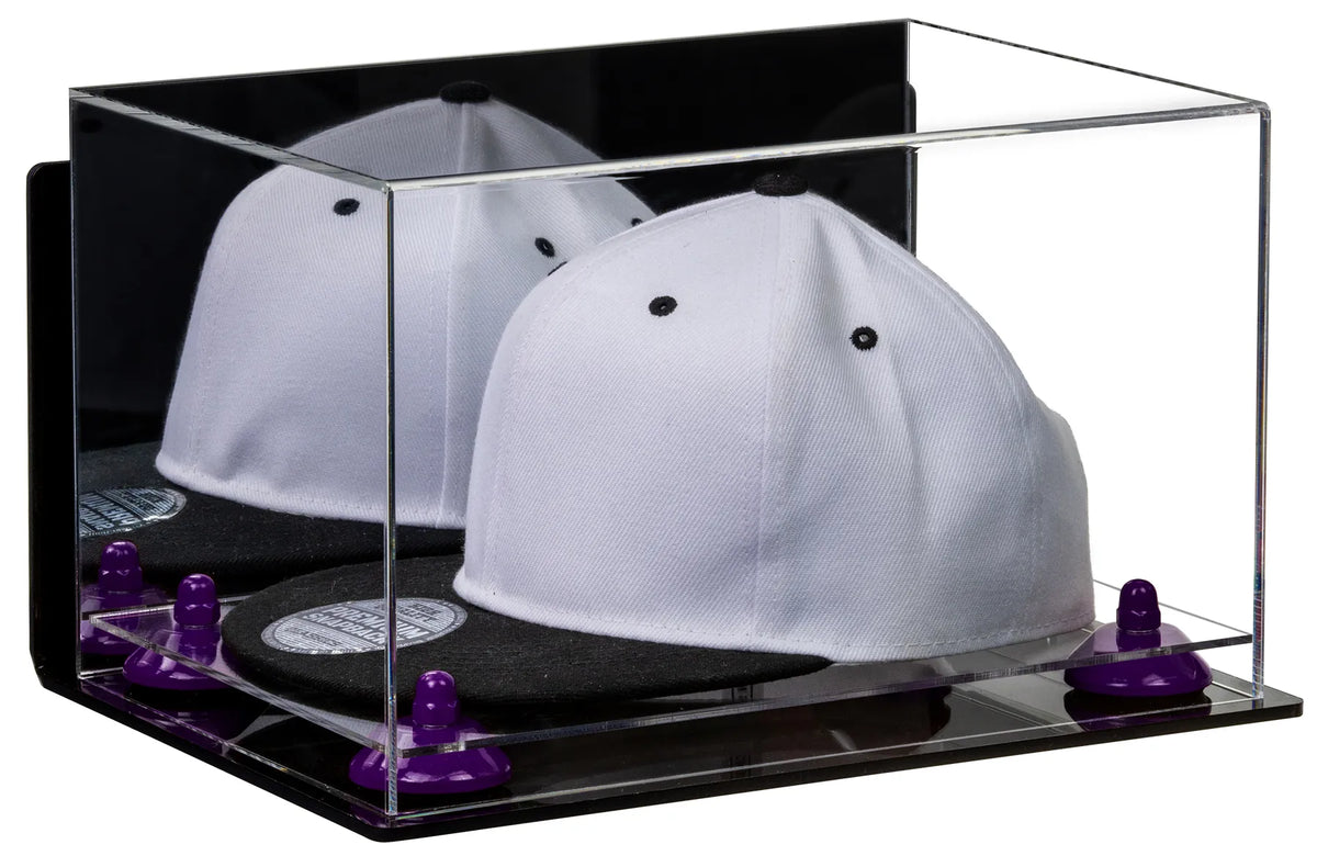 Snapback Hat or Baseball Cap Display Case - Mirror Wall Mount (A018/V40)