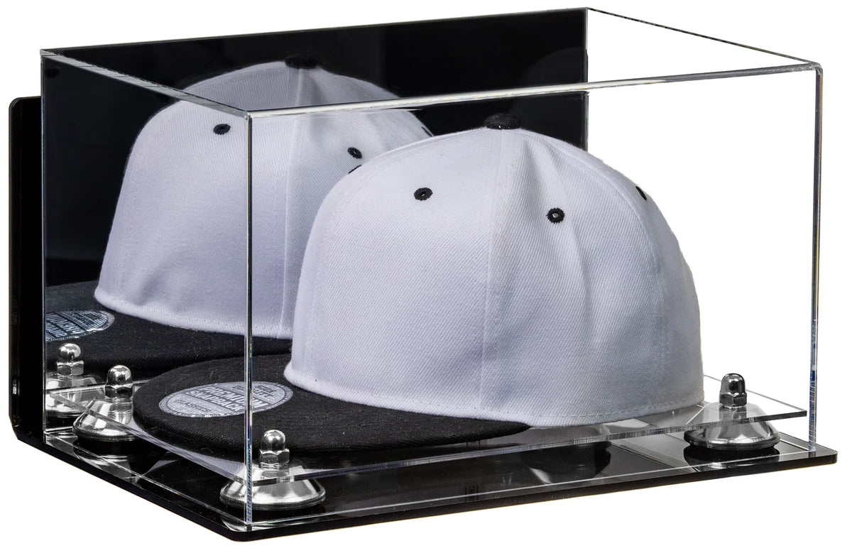 Snapback Hat or Baseball Cap Display Case - Mirror Wall Mount (A018/V40)