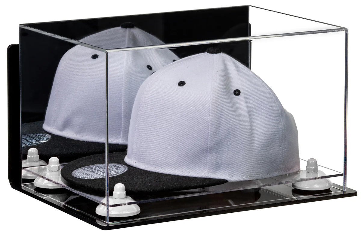 Snapback Hat or Baseball Cap Display Case - Mirror Wall Mount (A018/V40)