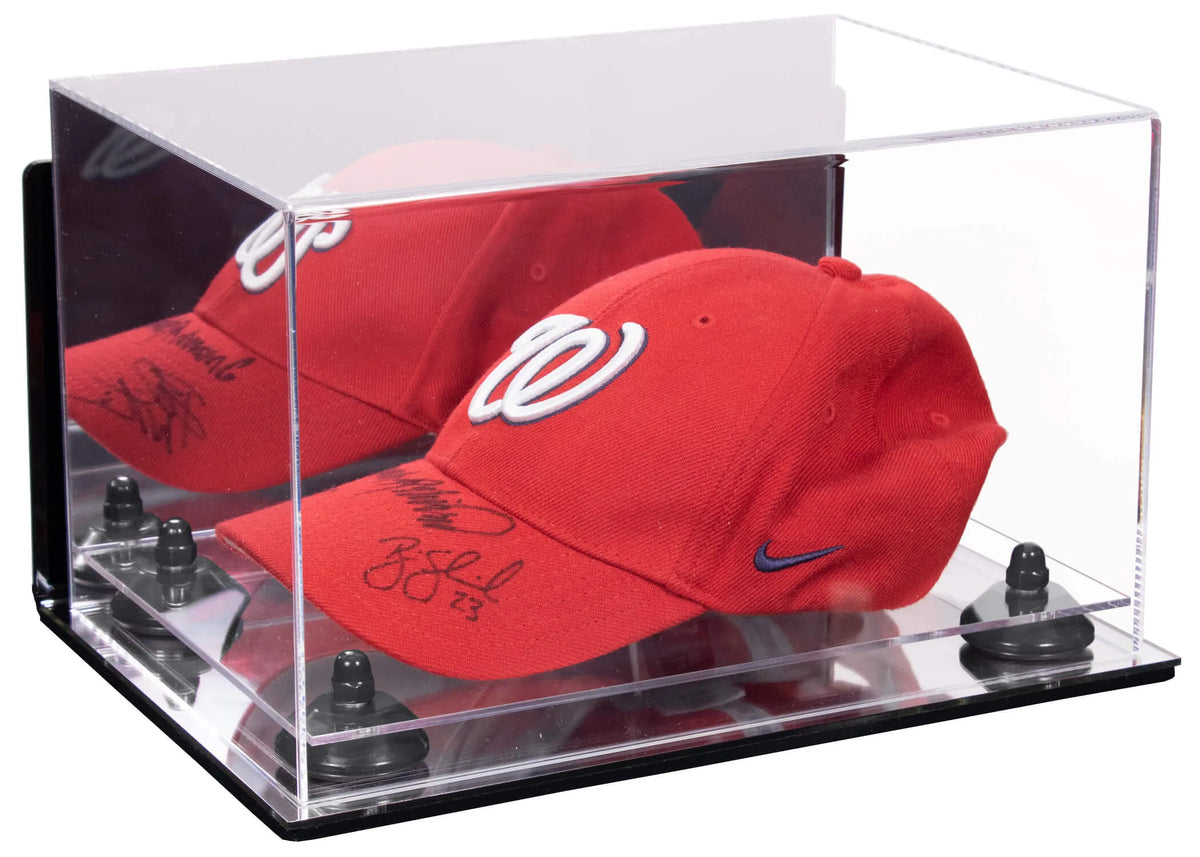 Snapback Hat or Baseball Cap Display Case - Mirror Wall Mount (A018/V40)