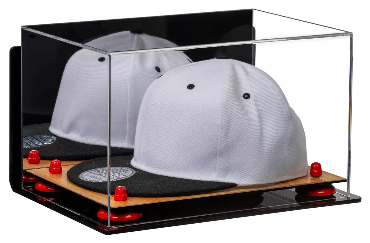 Snapback Hat or Baseball Cap Display Case - Mirror Wall Mount (A018/V40)